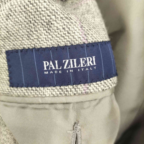 パルジレリ PAL ZILERI チェック柄 テーラードジャケット メンズ EUR:46