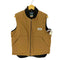 カーターズ carters 70-80S USA製 列車タグ ダック地 裏地キルト ジップアップベスト メンズ import:L