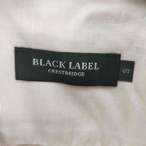 ブラックレーベルクレストブリッジ BLACK LABEL CRESTBRIDGE L/S ロゴ リネンシャツ メンズ JPN:S