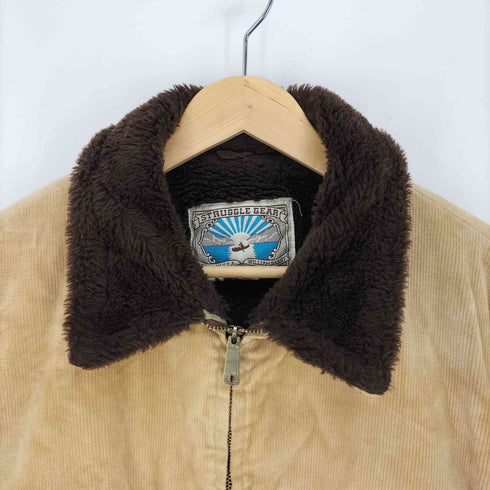 Struggle gear 70S USA製 細畝 コーデュロイ ジップアップ ブルゾンジャケット メンズ US:44