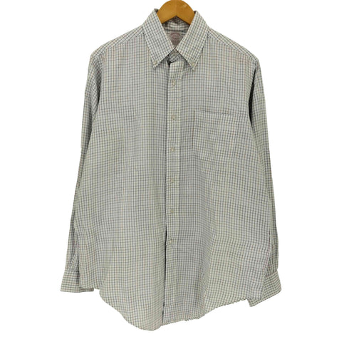 ブルックスブラザーズ BROOKS BROTHERS 90S USA製 Makers ボタンダウンコットンチェックシャツ メンズ 15 1/2-4