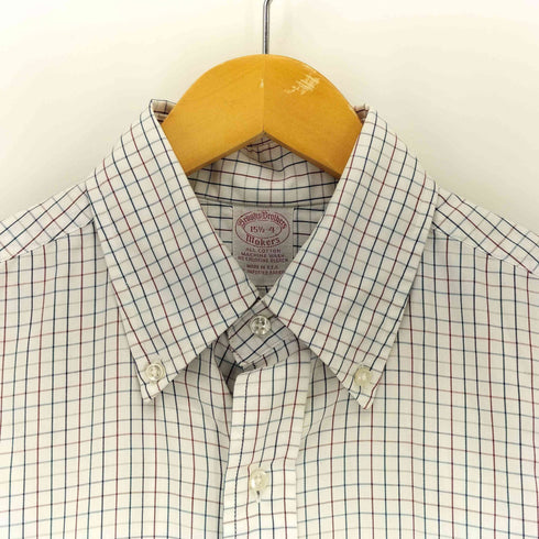 ブルックスブラザーズ BROOKS BROTHERS 90S USA製 Makers ボタンダウンコットンチェックシャツ メンズ 15 1/2-4