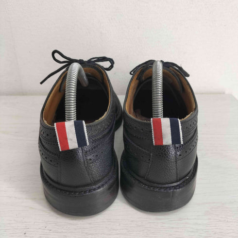 トムブラウン THOM BROWNE シボ レザー ウイングチップドレスシューズ メンズ US:7