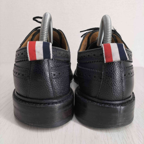 トムブラウン THOM BROWNE シボ レザー ウイングチップドレスシューズ メンズ US:7