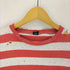 ランズエンド LANDS END 90S USA製 襤褸 ボロ ボーダー クルーネック S/S ポケット Tシャツ メンズ import:M