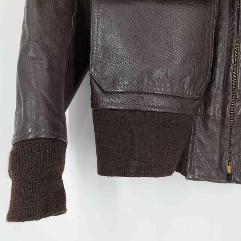 ユーエスネイビー U.S.NAVY 60s 1968年会計 BRILL BROS社製 TALONジップ INTERMEDIATE TYPE G-1 フライトジャケット メンズ US:38