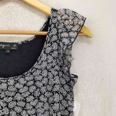 アニエスベー agnes b. PARIS サンライズ期 花柄 タンクトップ レディース JPN:1