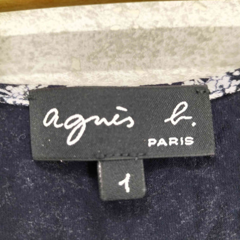 アニエスベー agnes b. PARIS サンライズ期 花柄 タンクトップ レディース JPN:1