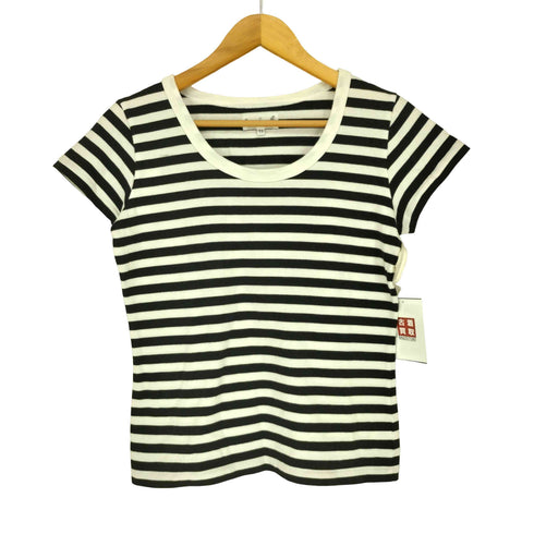 アニエスベー agnes b. PARIS サンライズ期 白タグ ボーダー S/S Tシャツ レディース T2