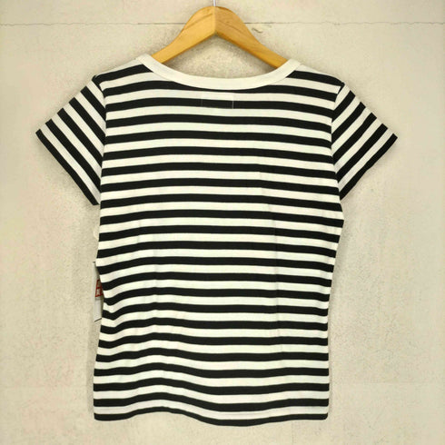 アニエスベー agnes b. PARIS サンライズ期 白タグ ボーダー S/S Tシャツ レディース T2