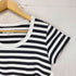 アニエスベー agnes b. PARIS サンライズ期 白タグ ボーダー S/S Tシャツ レディース T2
