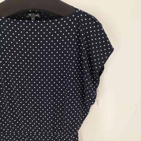 アニエスベー agnes b. PARIS サンライズ期 ドット柄 S/S ワンピース レディース JPN:1