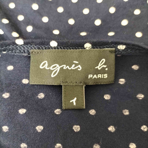 アニエスベー agnes b. PARIS サンライズ期 ドット柄 S/S ワンピース レディース JPN:1