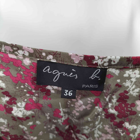 アニエスベー agnes b. PARIS サンライズ期 花柄 ワンピース レディース JPN:36