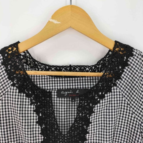 アニエスベー agnes b. PARIS サンライズ期 チェック S/S ワンピース レディース JPN:1