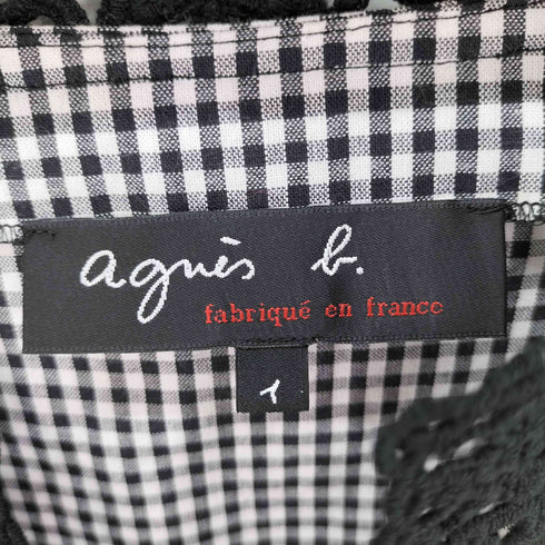 アニエスベー agnes b. PARIS サンライズ期 チェック S/S ワンピース レディース JPN:1