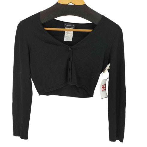 アニエスベー agnes b. PARIS サンライズ期 シルク混 カーディガン レディース JPN:1