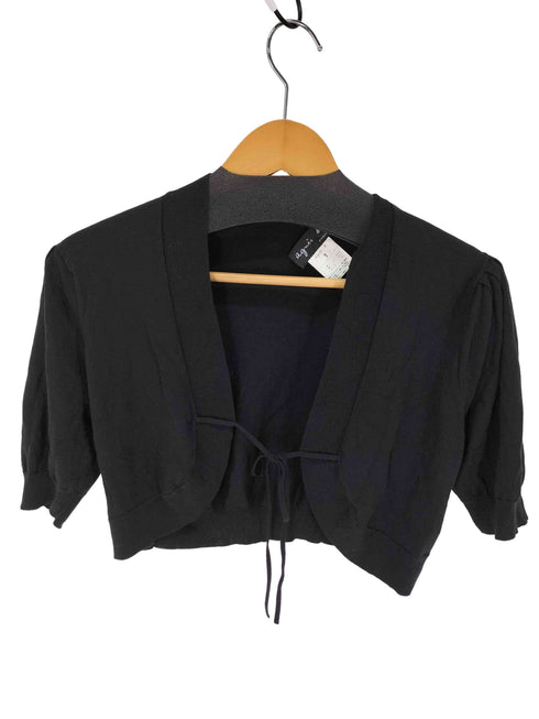 アニエスベー agnes b. PARIS サンライズ期 CASHMERE SILK S/S カーディガン レディース JPN:1