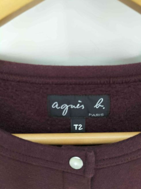 アニエスベー agnes b. PARIS サンライズ期 ボタン カーディガン レディース T2