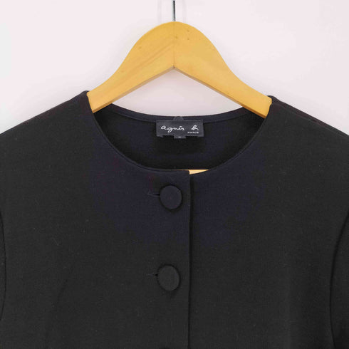 アニエスベー agnes b. PARIS サンライズ期 ボタン Uネック コート レディース JPN:2