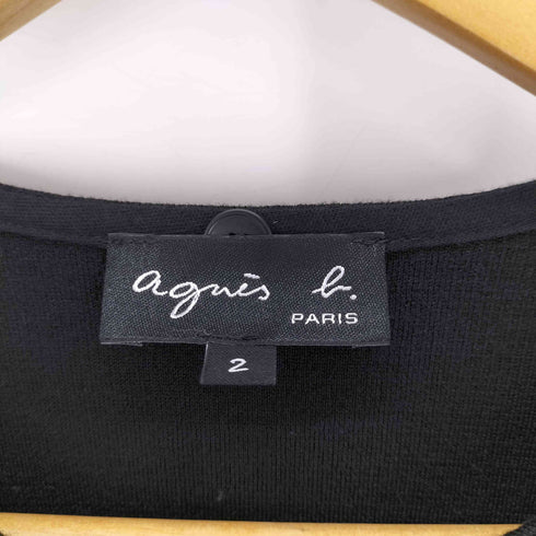 アニエスベー agnes b. PARIS サンライズ期 ボタン Uネック コート レディース JPN:2