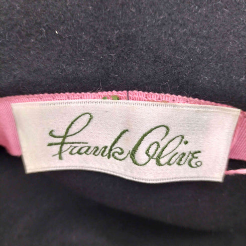 Frank Olive トリムデザイン ウールフェルトハット レディース
