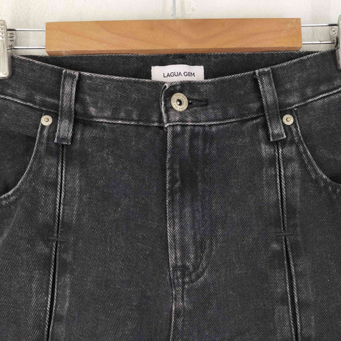 ラグアジェム LAGUA GEM FRONT POINT LOOSE デニム レディース US:26-27