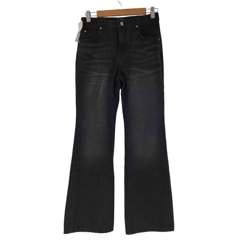 GO JEANS ウォッシュ加工 セミフレア デニムパンツ レディース JPN:M