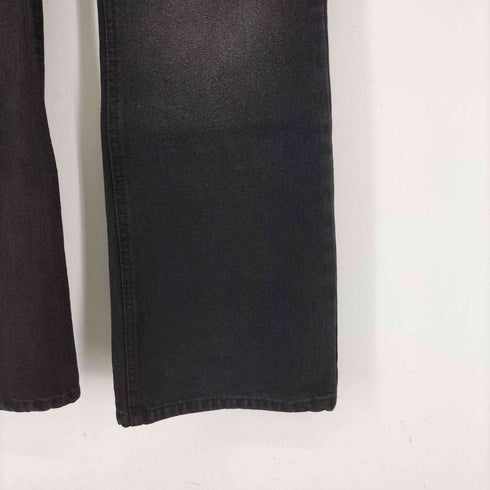GO JEANS ウォッシュ加工 セミフレア デニムパンツ レディース JPN:M