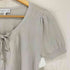 アニエスベー agnes b. PARIS サンライズ期 白タグ シルク混 ハートボタン S/S カーディガン レディース JPN:1