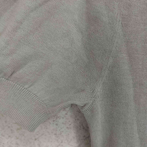アニエスベー agnes b. PARIS サンライズ期 白タグ シルク混 ハートボタン S/S カーディガン レディース JPN:1