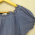 アニエスベー agnes b. PARIS サンライズ期 白タグ フリルデザイン チェック S/S シャツ レディース JPN:2