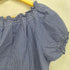 アニエスベー agnes b. PARIS サンライズ期 白タグ フリルデザイン チェック S/S シャツ レディース JPN:2