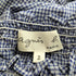 アニエスベー agnes b. PARIS サンライズ期 白タグ フリルデザイン チェック S/S シャツ レディース JPN:2
