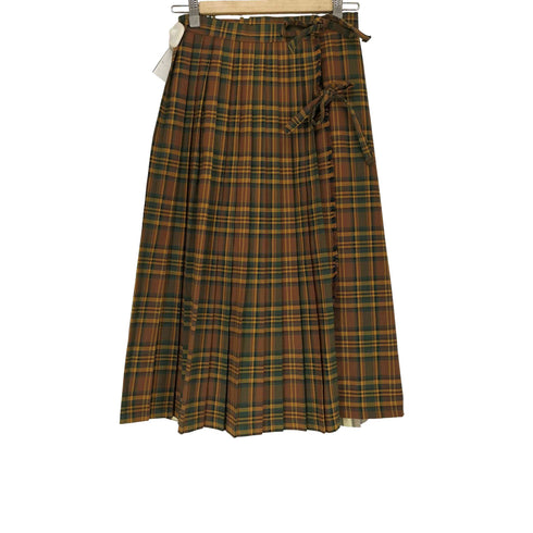 ポピートーキョー poppy tokyo check pleats wrap skirt チェックプリーツラップスカート レディース JPN:S