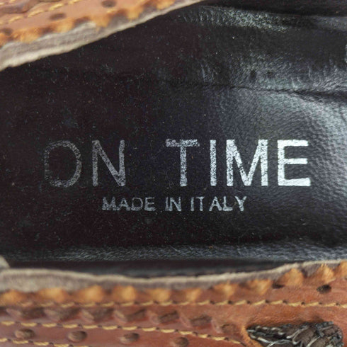 ON TIME ウイングチップ メリージェーンパンプス レディース EUR:37