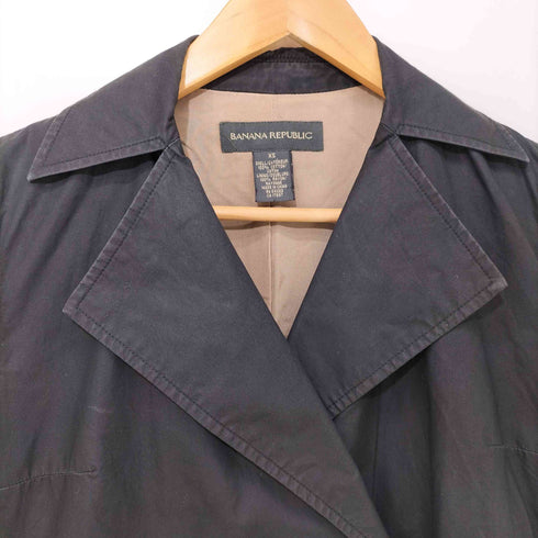 バナナリパブリック BANANA REPUBLIC 00s コットン 1B チェスターコート レディース import:XS