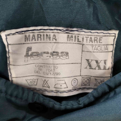 ユーロミリタリー Euro military 90S 99年会計 italian army M.M NAVY イタリア海軍 Marina Militare ライナー付き マリン デッキ パーカー ジャケット ビックサイズ メンズ XXL