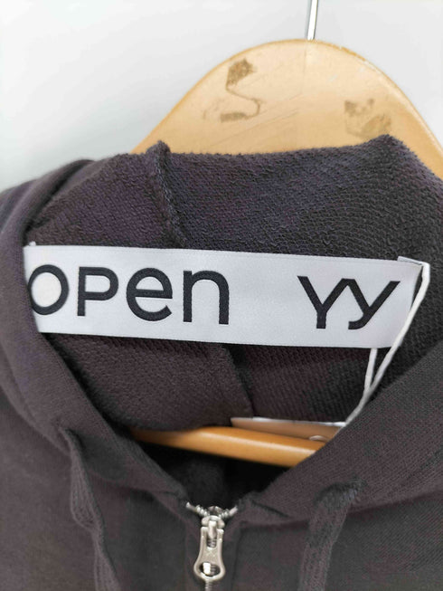オープンワイワイ OPEN YY SLANT ZIP HOODIE レディース import:S