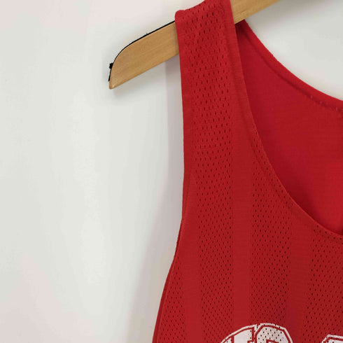 TRUE-FAN SPORTWEAR 90s ラバープリントメッシュタンクトップ メンズ JPN:L
