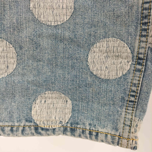 オゾンロックス OZONE ROCKS ドット 刺繍 加工 ストレート デニム パンツ Y2K メンズ JPN:S