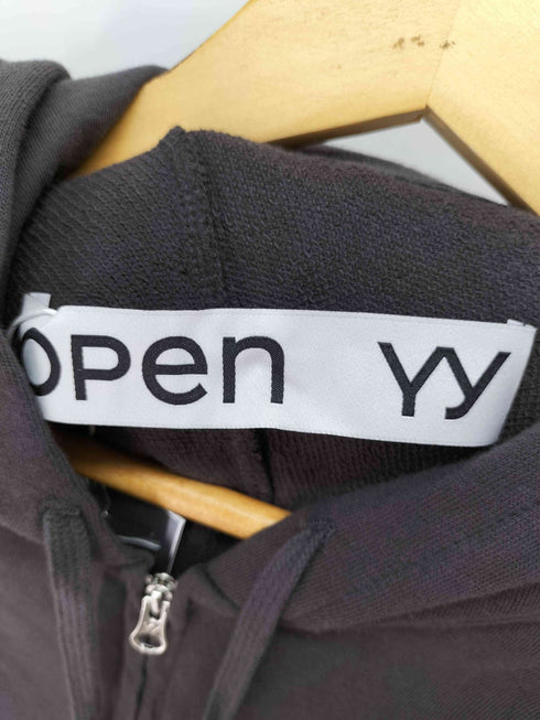 オープンワイワイ OPEN YY SLANT ZIP HOODIE レディース import:M