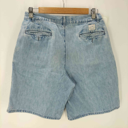 ポロバイラルフローレン Polo by RALPH LAUREN 90S USA製 初期タグ スクエアタグ POLO COUNTRY 2タック シャンブレー デニム ショーツ ハーフ パンツ メンズ 32
