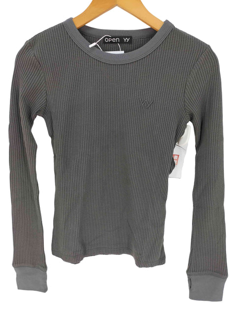 オープンワイワイ OPEN YY YY WAFFLE TEE レディース import:S