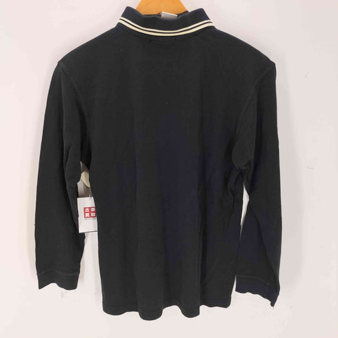 フレッドペリー FRED PERRY ロゴ刺繍 コットンピケ L/S鹿の子ポロシャツ レディース M