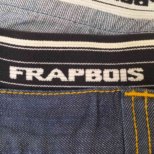 フラボア FRAPBOIS 立体裁断 ポケット ドット ダブルウエスト サルエル デニム パンツ メンズ JPN:1