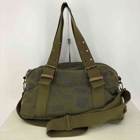 ヒステリックグラマーミニ HYSTERIC GLAMOUR MINI HYSTERICS ARMY グラフィティーロゴ 総柄 2Way ミニボストンバッグ Y2K メンズ