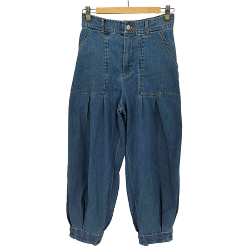 ズッカ ZUCCa ベイカー型 2タック ワイド デニム パンツ メンズ JPN:S