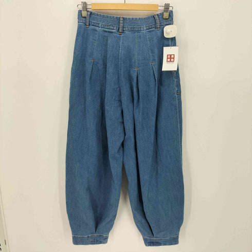 ズッカ ZUCCa ベイカー型 2タック ワイド デニム パンツ メンズ JPN:S