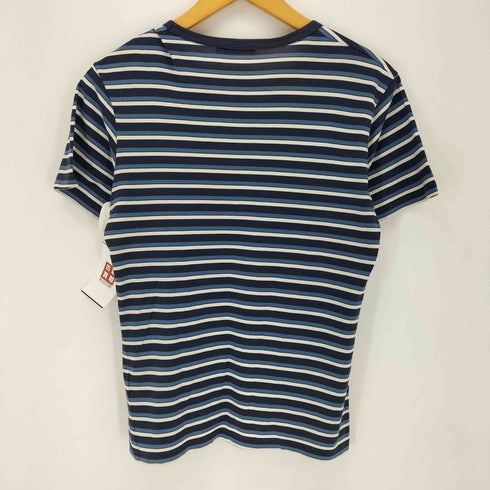 サンスペル Sunspel 英国製 クルーネック S/S ボーダーTシャツ メンズ import:S